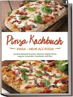 Pinsa-Kochbuch: Originelle, abwechslungsreiche und köstliche Geschmackskreationen für die luftig-leckere Pizza-Alternative Ein italienischer Teigfladen, mit Tomatensauce bestrichen und anschließend nach Belieben belegt - ist das nicht einfach eine Pizza? Nicht ganz! Denn die Pinsa kommt mit ein paar geschmacklichen Pluspunkten daher und wie vielfältig Sie die genießen können, zeigt Ihnen dieses Kochbuch. Das Zusammenspiel von vier Mehlsorten, ein luftig-leichter Teig mit 72-stündiger Ruhezeit, ovale Form und die Option, den Belag nach dem Backen hinzuzufügen: Das sind die Unterschiede der Pinsa zur Pizza. Damit wird sie nicht nur bekömmlicher als ihre berühmte Verwandte, sondern dank frischem Belag liefert sie deutlich mehr wertvolle Nährstoffe und natürlich jede Menge Geschmack. Dazu lässt sie grenzenlose Kreativität und Abwechslung zu und die Rezepte in diesem Buch präsentieren deftige, würzige, raffinierte, bodenständige und sogar süße Varianten für alle Vorlieben. Vegetarier und Veganer kommen genauso auf ihre Kosten wie Fleischliebhaber und Fischfreunde und mit einfallsreichen Dips & Saucen wird das Geschmackserlebnis perfekt. Hohe Backkunst? Keine Sorge! Der Grundteig ist kinderleicht herzustellen und verlangt neben ein wenig Geduld keinerlei Vorkenntnisse und mit den einfachen Schritt-für-Schritt-Anleitungen klappt’s auch bei Kochanfängern auf Anhieb. Die Klassiker: Weltweit beliebte Legenden wie Pinsa Salami-Champignon, Pinsa romana mit Rosmarin, Sardellen-Pinsa oder Pinsa Tomate-Mozzarella sind auch als Pizza-Alternative ein unschlagbarer Gaumenschmaus. Vegetarische Leckereien: Pinsa Vier Käse, Pinsa Spinat-Gorgonzola, Pinsa Grillgemüse oder Pinsa Ziegenkäse-Walnuss liefern fleischfrei vollen Geschmack. Pflanzliche Varianten: Bei Pinsa Erbsen-Minze, Pinsa Hummus-Spinat-Tomate, Pinsa Kartoffel-Habanero oder Pinsa Zucchini-Pilz können auch Veganer nach Herzenslust zugreifen. Pinsa der Saison: Mit Frühlingspinsa, Pinsa Kürbis-Apfel, Winterpinsa oder Pinsa Rote Bete backen Sie köstliche saisonal-frische Kreationen. Für Naschkatzen: Pinsa Granatapfel, Pinsa Schoko-Pistazie, Pinsa Ricotta-Erdbeere oder Pinsa Pfirsich machen aus Pinsa im Handumdrehen ein verführerisches Dessert. Aromatische Abrundung: Saucen und Dips wie Honig-Chili-Sauce, Paprika-Feta-Dip, weiße Sauce oder Avocado-Dip verleihen Ihrem Pinsa-Menü den letzten Schliff. Dieses Buch präsentiert Ihnen die leckere Pizza-Alternative von ihrer besten Seite und lädt Sie ein, Ihre neue Lieblings-Kreation zu entdecken. Ob Pizza-Freak, Kreativ-Koch oder Genussmensch mit Lust auf etwas Neues - hier finden Sie reichlich Inspiration.