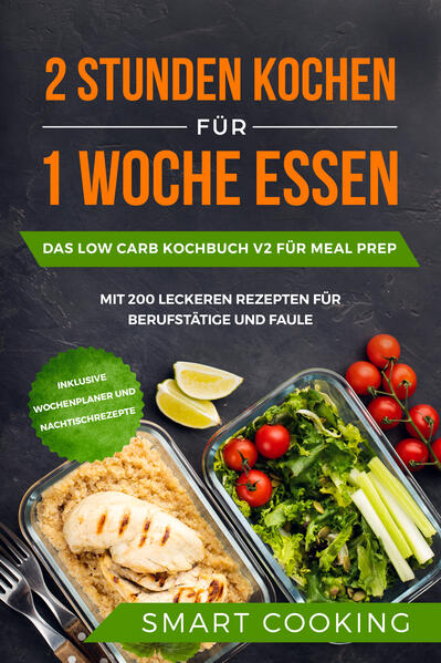 Sie möchten trotz stressigem Alltag von den Vorteilen der Low-Carb Ernährungsform profitieren? Dann wird mit diesem Kochbuch und Ratgeber Ihre Low-Carb Diät nicht nur sehr geschmackvoll sondern auch ein voller Erfolg! Die Low-Carb Ernährungsweise bringt so einige Vorteile mit sich. Darunter kontrollierter Gewichtsverlust, eine höhere Fettverbrennung, ein längeres Sättigungsgefühl und eine Entlastung des Herzens. Wer von diesen Vorteilen profitieren möchte, sollte jedoch zuerst darüber informiert sein, dass der Körper anfangs etwas Zeit benötigt seinen Energiestoffwechsel umzustellen. Der Körper zieht statt Kohlenhydraten nun Körperfette und Nahrungsfette zur Energiegewinnung heran. Die Umstellung kann wenige Tage bis zu 2 oder 3 Wochen anhalten, gekennzeichnet von Müdigkeit und weniger Energie. Dass dies natürlich auch psychisch eine gewisse Belastung darstellen kann, erst recht im Zusammenhang mit stressigen Arbeitstagen, ist keine Frage. Eine weite Frage wäre nun, wie man sich die Low-Carb Ernährungsform möglichst angenehm und effektiv gestalten kann. Die Antwort auf diese Frage ist eindeutig die Planung und Vorbereitung. Eine Diät hat einen deutlich höheren Erfolgsfaktor, wenn man die richtigen Gerichte bereits zur Hand hat. Aus diesem Grund haben wir für Sie in diesem Kochbuch bis zu 200 verschiedene Low-Carb Rezepte erstellt, die Ihnen die Low-Carb Diät deutlich leichter machen werden. Darunter natürlich auch mal für den Notfall süße Low-Carb Nachtischrezepte.Damit Sie Ihren Einkauf und die Mahlzeiten für die ganze Woche planen können, geben wir Ihnen auch einen Wochenplaner an die Hand. Also los geht's und guten Appetit! Das erwartet Sie: - 200 abwechslungsreiche Rezepte zum Frühstück, Mittagessen, Abendbrot, für den Nachtisch oder auch als Snack zwischendurch - Ein Wochenplaner für Ihre Einkäufe und effektives Vorkochen - und vieles mehr...