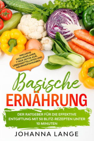 Aufgrund von körperlichen Problemen haben Sie die Empfehlung erhalten sich basisch zu ernähren, wissen aber nicht wie Sie anfangen sollen oder haben zu wenig Zeit zum Kochen? Dann ist dieses Kochbuch mit bis zu 50 Blitzrezepten und Wochenplaner genau das Richtige für Sie! Viele Menschen leiden aufgrund der falschen Ernährung an Krankheiten wie Muskelschmerzen, Konzentrationsschwierigkeiten, Hautproblemen, Rheuma oder auch Herz-Kreislauf-Problemen.Ursache dieser Erkrankungen ist ein unausgeglichener Basenhaushalt, der sich aber mit der richtigen Ernährung und etwas mehr Bewegung wieder ausgleichen lässt, wodurch das körperliche Wohlbefinden schnell wieder ansteigt.Der Umstieg auf eine andere Ernährungsweise ist nicht immer so leicht, wie man manchmal denkt und schnell vermisst man seine alten jedoch leider ungesunden Lieblingsgerichte. Zudem ist die Zeit oft zu knapp um gesunde Gerichte zubereiten zu können.Doch hier setzt das Buch an. Mit bis zu 50 Blitz-Rezepten unter 10 Minuten, werden Sie in der Lage sein, sich schnell gesunde Gerichte zubereiten zu können. Die Rezepte sind nicht nur gesund, sondern zudem auch sehr schmackhaft. Also kein Grund auf etwas verzichten zu müssen.Ebenfalls wird Sie ein Wochenplaner und ein 7-Tage-Detox-Kur Plan bei Ihrem Ziel begleiten. Wählen Sie sich zudem mit der Lebensmittelliste, die richtigen Zutaten beim Einkauf aus und werfen Sie einen Blick auf die Nährwertangaben bei jedem Rezept.Wir wünschen Ihnen viel Erfolg bei Ihrer Genesung und vor allem guten Appetit! Das erwartet Sie: ✓50 leckere Blitzrezepte unter 10 Minuten ✓Ein Wochenplaner mit Einkaufsliste zum Downloaden ✓Neben einer Lebensmittelliste für basische Lebensmittel eine 7 Tage Detox-Kur