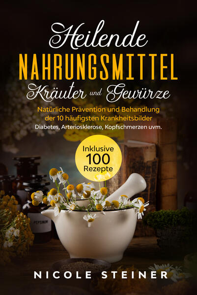 Ob Zimt, Brombeere, Kümmel, Ingwer oder Brennessel - Sie alle haben etwas gemeinsam. Und zwar heilende Eigenschaften, die Ihrem Körper verhelfen gesund zu bleiben. Vielen ist nicht bewusst, dass viele Nahrungsmittel, Gewürze und Kräuter sehr einfach in den Alltag integriert werden können und somit nicht nur zur Vorbeugung, sondern auch zur Behandlung akuter Krankheitsbilder verhelfen. In diesem medizinischen Kochbuch finden Sie die besten Nahrungsmittel, Kräuter und Gewürze sowie deren Wirkung gegen die häufigsten Krankheitsbilder.Medizin im eigentlichen Sinne muss nicht immer schlecht schmecken. In diesem Buch erfahren Sie anhand von 100 Rezepten, wo Sie die heilenden Zutaten für Ihre Erkrankung finden und wie Sie diese auf geschmackvolle Art und Weise ganz einfach zubereiten können.Warten Sie nicht auf Anzeichen einer Erkrankung. Beugen Sie auf natürliche Weise vor und helfen Sie Ihrem Körper sich selbst zu heilen und gesund zu bleiben. Das erwartet Sie: ✓Bis zu 32 leicht erhältliche Nahrungsmittel, Gewürze und Kräuter, die gegen Ihre Erkrankung helfen ✓Warum welche Nahrungsmittel gegen welche Krankheiten helfen ✓DIe richtige geschmacksvolle Zubereitung Ihrer neuen Medizin ✓100 Rezepte für geschmacksvolle Abwechslung