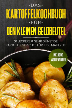 Sie wollen gerne am Ende des Monats für bestimmte Dinge ein wenig Geld überhaben und dennoch leckeres Essen genießen können? Dann ist dieses Kartoffelkochbuch mit bis zu 60 leckeren & sehr günstigen Gerichten genau das Richtige für Sie! Ob Student oder Hartz IV Empfänger - Dieses Kochbuch ist für alle mit einem geringen Budget bestens geeignet.Oft wird ungesundes günstiges Essen gekauft, doch dies ist nicht unbedingt notwendig. Kartoffeln eignen sich optimal zum günstigen Kochen und kommen zudem aus der Region. Mit ihnen lassen sich viele abwechslungsreiche Gerichte zubereiten. Mit diesem Kochbuch werden Sie lecker & gesund essen können und noch genug Geld im Monat übrig haben.Sie finden neben einem Wochenplaner für den richtigen Einkauf bis zu 60 verschiedene Kartoffelgerichte für jede Tagesmahlzeit. Von der Kartoffelsuppe bis zum Kartoffelauflauf ist alles dabei. Die Zubereitungsdauer für ein Rezept beträgt im Durchschnitt eine halbe Stunde. Auch Familienrezepte lassen sich einfach zubereiten, wenn man die Mengenangaben verdoppelt.Viel Spaß beim Zubereiten der Gerichte und guten Appetit! Das erwartet Sie: ✓60 abwechslungsreiche Rezepte zur Vor- und Hauptspeise ✓Viele leckere Rezepte wie Reibekuchen, Bratkartoffeln, Kartoffelecken und Pommes ✓Ein Wochenplaner mit Einkaufsliste mit dem Sie die Gerichte für Ihre ganze Woche planen können