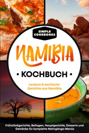 Sie wollten schon immer einmal Rezepte aus Namibia ausprobieren? Sie möchten mehr über die namibische Küche erfahren? Dann sind Sie mit diesem Buch genau richtig beraten! In diesem Buch werden Ihnen 52 verschiedene namibische Rezepte vorgestellt. Dabei geht es nicht nur um die klassischen Hauptspeisen, sondern Sie erfahren auch, wie Sie namibisches Frühstück, Dessert und namibische Beilagen zubereiten können! Lassen Sie sich in eine ganz andere kulinarische Welt entführen und probieren Sie einmal exotische Gerichte wie Straußengulasch oder den namibischen Maisbrei aus! Doch was sollen Sie zu Ihren afrikanischen Speisen servieren? Natürlich auch passende Getränke aus Namibia und der südafrikanischen Umgebung. Deshalb bietet Ihnen dieses Buch auch einige Rezepte für Getränke, alkoholfrei oder auch mit Alkohol, sodass Sie ein komplettes Menü für Freunde und Familie kochen können. Worauf warten Sie noch? Die Küche Namibias wartet auf Sie! p> Das erwartet Sie: ✓Eine Einführung in die Eigenschaften und Besonderheiten der namibischen Küche ✓52 namibische Rezepte von einfach bis umfangreich ✓8 besondere Getränke-Rezepte wie Rock Shandy oder Rooibis-Eistee ✓Typisch namibische Desserts wie Malva Pudding und Zitronentarte ✓und vieles mehr …