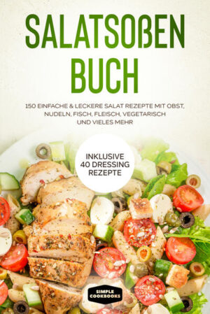 Sie wollen eine große Auswahl an köstlichen, leichten sowie abwechslungsreichen Salaten und viele dazu passende Salat Dressings? Dann ist dieses Buch genau das Richtige für Sie! Egal ob fruchtig, würzig, herzhaft oder kalorienarm - Hier finden Sie garantiert die besten und verschiedensten Salatrezepte ganz nach Ihren Wünschen! Doch nicht nur Salatgerichte bekommen Sie zur Auswahl. Sondern auch die besten und leckersten Dressings und Soßen gleich mit dazu! Außerdem finden Sie hier neben Kalorienangaben für jedes Rezept viele schöne Tipps, die Ihnen das Zubereiten der Salate definitiv erleichtern werden. Guten Appetit! Das erwartet Sie: - Tipps und Tricks für die besten Salate - 150 verschiedene Salatideen - 40 verschiedene Dressings würzig, frisch, süß und cremig - Kalorienangaben für jedes Rezept - und vieles mehr ..