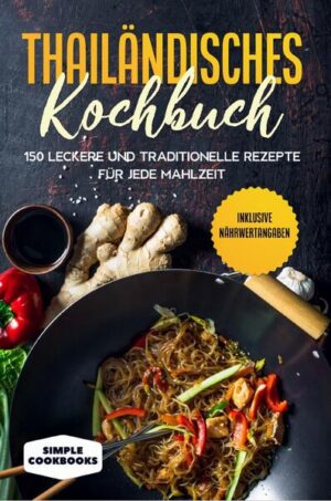 Sie möchten unkompliziert asiatisch kochen? Dann ist dieses Kochbuch genau das Richtige für Sie! Sie möchten gerne zuhause thailändische Gerichte kochen? Ihnen fehlen aber die Rezepte dazu? Dann sollten Sie sich dieses Kochbuch mal näher anschauen. Wir bringen Ihnen die thailändische Küche in 12 verschiedenen Kategorien näher. Bei 150 verschiedenen Rezepten findet sich für jeden Geschmack etwas passendes. Der Schwierigkeitsgrad der Rezepte wird in jedem einzelnen Rezept angegeben, sodass sowohl Anfänger als auch Fortgeschrittene etwas für sich finden. Die Zutaten in den Rezepten sind handelsüblich, sodass Sie diese entweder im Supermarkt oder in einem Asia-Markt erwerben können. Das erwartet Sie: ✓Die Vorzüge der thailändischen Küche ✓Vorspeisen wie Frühlingsrollen, kalte Sommerrollen und Gemüsebeutel ✓Leckere Salate wie Reisnudelsalat mit Hähnchenfilet oder Rotkohlsalat mit Hackfleisch ✓Genüssliche Suppen wie Fleischbällchen in Curry Suppe und Nudelsuppe ✓Exotische Currypasten zum Selbermachen ✓Genüssliche Suppen wie Fleischbällchen in Curry Suppe und Nudelsuppe ✓Herzhafte Gemüsepfannen ✓Leckere Nudel und Reisgerichte wie Reisnudeln mit Schweinefleisch oder Kaeng Khiao Wan ✓Leckere Desserts, Snacks und vieles mehr Thailändisch zu kochen ist gar nicht so schwer.