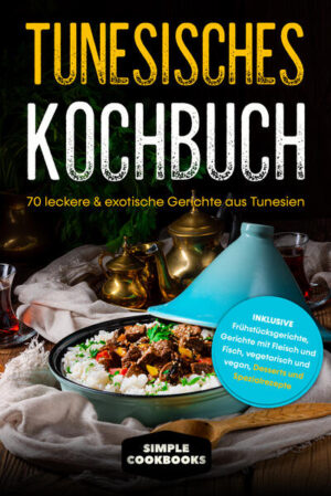 Möchten Sie neue Rezepte ausprobieren und haben Sie Lust darauf landestypische tunesische Speisen zu verkosten? Dann ist dieses Kochbuch genau das Richtige für Sie! Kennen Sie schon die tunesische Küche, oder haben Sie sich vielleicht schon darüber informiert? Mit Sicherheit werden Sie davon begeistert sein. Die Kombination von Gewürzen, frischen Zutaten, wie Fleisch, Gemüse und Obst wird Sie auf Anhieb begeistern. Mit einfachen Schritten werden Sie in diesem Kochbuch zum Ziel geführt. Ob Sie nun Gäste bewirten oder einfach Ihrer Familie eine Freude machen wollen, jedes der raffinierten Rezepte wird bei Ihnen Lust auf mehr auslösen. Auch Vegetarier und Veganer kommen in dieser Lektüre nicht zu kurz. Damit Sie auch voll und ganz in die kulinarische Welt Tunesiens eintauchen können, haben wir für Sie Spezialrezepte gefunden, die Ihnen das Kochen erleichtern. Sei es nun besondere Gewürzmischungen, Beilagenideen oder Desserts, für jede Tageszeit ist bestimmt etwas für Sie dabei. Meist sind es nur wenig Handgriffe, die Sie in kurzer Zeit eine Leckerei zaubern lassen. Das erwartet Sie: ✓Anregende Frühstücksgerichte wie Tomaten und Feta mit Ei, das sehr bekannte Gericht Lablabi oder auch ein einfaches Thunfisch Sandwich ✓Exotische Hauptgerichte mit Fleisch und Fisch wie tunesische Wurstpfanne, Safranreis mit Huhn und Pilzen oder Camounia ✓Sorgfältig ausgewählte vegetarische Rezepte wie Schaschuka, tunesische Quiche oder Fenchelgratin ✓Vegane Rezepte wie tunesische Erbsensuppe (Hlalem), gefülltes Brot (Mtabga) oder Pasta (Makrouna Tunsia) ✓Süße tunesische Desserts wie Feigentütchen, Sesamkugeln oder Bambalouni ✓Als Bonus besondere Spezialrezepte, die darauf warten von Ihnen entdeckt zu werden…