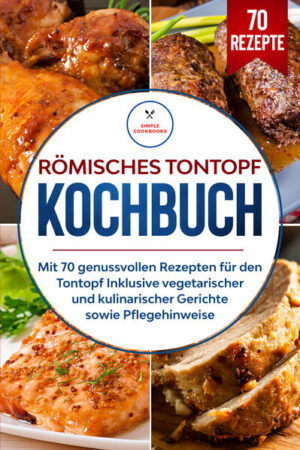 Sie mögen gerne saftigen Auflauf oder Braten? Sie suchen leckere Rezepte für die ganze Familie? Dann empfehlen wir Ihnen dieses Buch! Der römische Tontopf sorgt nicht nur für eine gesunde und schonende Zubereitung von Gerichten, sondern lässt das Essen auch sehr zart und saftig schmecken. Das Aroma der Gerichte und der jeweiligen Zutaten kommt somit besonders gut zur Geltung. Zudem ist der Tontopf auch eine sehr große Hilfe dabei, Gerichte nicht nur gesund, sondern auch sehr unkompliziert und leicht zuzubereiten. Perfekt also für jeden, der keine Zeit beziehungsweise keine Lust hat, stundenlang in der Küche zu stehen. Dabei ist der Erfolg für Anfänger und für Fortgeschrittene garantiert. Der Topf soll die Gefahr des Anbratens senken und auch das Überkochen der Speisen vermeiden, das ständige Umrühren der Speise oder das Aufpassen auf das Gericht verhindern und deshalb viel mehr Zeit in der Küche sparen. Keine Zeit mehr in die Überwachung des Gerichtes stecken zu müssen verspricht der Topf ebenfalls. Der Tontopf reguliert außerdem die Feuchtigkeit der Speise deutlich besser und vermeidet das Austrocknen der Speise, sodass keine Vitamine und Mineralstoffe verloren gehen. Es gibt so gut wie keine Chance, etwas falsch zu machen. Sobald alles im Topf landet, ist keine weitere Arbeit mehr nötig. Das erwartet Sie: ✓Die Vorteile des römischen Tontopfes ✓Tipps & Tricks zur richtigen Pflege und Verwendung ✓Klassische Fleischrezepte von Rouladen zu Braten ✓Vegetarische und dennoch saftige Rezepte wie Blumenkohl mit Soße und Käse-Gemüse Topf ✓leckere Auflauf Rezepte ✓einige spezielle kulinarische Gerichte ✓und vieles mehr...