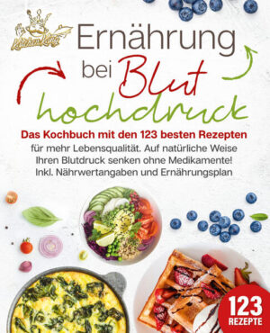 Bluthochdruck senken: Leicht verständliches Wissen und 123 unschlagbar leckere Rezepte inklusive Nährwertangaben- Sagen Sie Ihrer Hypertonie den Kampf an und erobern Sie sich Ihre Lebensqualität zurück! - ✓ Haben Sie die Diagnose Bluthochdruck erhalten und wollen nun auf natürliche Art und Weise etwas dagegen unternehmen? ✓ Wollen Sie Ihre Ernährung umstellen, um beschwerdefrei leben zu können? ✓ Möchten Sie trotz Ihrer Einschränkungen außergewöhnlich leckere Gerichte genießen? Dann ist dieses Rezeptbuch perfekt für Sie! Dieser Ratgeber wird Ihnen beweisen, wie unglaublich einfach und lecker Bluthochdruck-senkende Ernährung sein kann! Zaubern Sie sich mit unseren 123 ganz einfach nachkochbaren und köstlichen Rezepten Ihre neuen Lieblingsgerichte! Egal, ob Sie sich vegetarisch, vegan oder Low Carb ernähren - hier ist für jeden Geschmack etwas dabei! Finden Sie heraus, wie Bluthochdruck entsteht, welche Risikofaktoren Sie vermeiden sollten und wie sich die Hypertonie im Körper äußert Erfahren Sie, welche klassischen und alternativen Therapiemöglichkeiten für Sie in Frage kommen, um schon bald wieder gesund werden zu können Genießen Sie 123 schmackhafte und alltagstaugliche Rezepte für jede Tageszeit, bei denen Ihnen schon beim Lesen das Wasser im Mund zusammenlaufen wird! Sättigende Hauptgerichte wie Kartoffelgratin, Rinderbraten oder Lachs-Quiche Leckere Frühstücksrezepte wie Müslis oder selbstgebackene Brote mit verschiedenen Aufstrichen Ausgefallene Salate wie Kartoffel-, Kichererbsen- oder Mangoldsalat Kreative Suppen wie Spargelcreme-, Linsen- oder Brokkolisuppe Köstliche Desserts wie Pannacotta, Schokocreme oder Waffeln Inklusive schmackhafter Kuchen und Backwaren Mit den köstlichen Rezepten und dem wissenschaftlich fundierten Wissen steht Ihrem ultimativen Wohlbefinden nichts mehr im Weg! Sie werden staunen, wie einfach es Ihnen fallen wird, Ihre Symptome zu lindern und Folgeerkrankungen wie Schlaganfall, Herzinfarkt und Nebennieren-Tumore vorzubeugen! Sichern Sie sich jetzt dieses umfassende und liebevoll zusammengestellte Kochbuch und schlemmen Sie sich mit den abwechslungsreichen und leckeren Rezepten zu Ihrem neuen beschwerdefreien Leben!