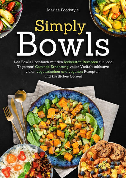 Bowl-Liebhaber aufgepasst! Hier kommt das ultimative Rezeptbuch für leckere Bowls, die voller Aromen, Ballaststoffen, Nährstoffen und Proteinen stecken. Ob morgens, mittags, abends oder zwischendurch - Bowls gehen einfach immer und überall! Marias Foodstyle begeistert hunderttausende Fans auf Social Media mit ihren leckeren Bowls und bringt auf fast 300 Seiten die besten zu dir nach Hause. Rezepte für jede Tageszeit Stell dir vor, du startest mit einer fruchtigen Frühstücks-Bowl in den Tag, die dir den nötigen Energieschub verpasst. Zu Mittag geht es weiter mit einer knackigen Salat-Bowl, die vollgepackt ist mit frischen Zutaten. Abends gönnst du dir dann eine Dinner-Bowl und im Anschluss eine Dessert-Bowl, die deinen Tag perfekt abrundet. Und das Beste? Freu dich auf geniale Soßen, die das I-Tüpfelchen auf jede Bowl obendrauf setzen! Rezepte für easy-cooking Vergiss aufwendiges Kochen und genieße stattdessen simple, aber dennoch köstliche Rezepte! Erfahre, wie du mit geringem Aufwand im Handumdrehen die perfekte Bowl auf den Tisch oder in die Lunchbox zauberst! Jedes Rezept folgt dem Prinzip easy-cooking und kann dank einfacher Schritt-für-Schritt-Anleitungen leicht zubereitet werden. Neue Rezept-Ideen Du hast es satt, jeden Tag dasselbe zu kochen? Dann sind Bowls genau das Richtige für dich! Ob du dich für eine gesunde Buddha-Bowl voller bunter Gemüsesorten und Proteinen oder eine exotische Poke-Bowl mit frischem Fisch und Reis entscheidest - deiner Fantasie sind keine Grenzen gesetzt. Und das Beste: Du kannst deine Bowls ganz nach deinen Vorlieben anpassen und mit deinen Lieblingszutaten kreieren. Rezepte für Fleisch- und Fischesser, Vegetarier und Veganer Simply Bowls vereint zahlreiche vegane und vegetarische Gerichte mit den angesagtesten Bowl-Trends, aber auch Fleisch- und Fischgerichte kommen nicht zu kurz. Freu dich auf eine bunte Vielfalt an Rezepten, die jedem das Wasser im Mund zusammenlaufen lässt. Egal ob du Fleisch- oder Fischliebhaber bist oder dich pflanzenbasiert ernährst - hier ist für jeden Geschmack etwas dabei! Eine Bowl für alle Sinne Ein Gericht schmeckt besser, wenn es gut aussieht - so ist es auch bei Bowls! Jede Schicht aus farbenfrohem Gemüse, knusprigen Toppings und cremigen Saucen macht Lust auf den ersten Bissen. Und in Simply Bowls erlebst du genau das: Bowl-Rezepte mit einer perfekten Kombination aus Geschmack und Ästhetik. Worauf wartest du noch? Greif zur Schüssel und lass dich von den einzigartigen Rezepten inspirieren - dein Gaumen wird es dir danken! Verwandle einfache Zutaten in kunterbunte, leckere Bowls, die nicht nur satt machen, sondern bei denen auch das Auge mitisst!