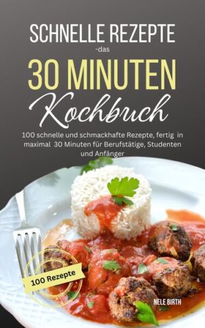 Kennen Sie das auch? Feierabend, und alle sind hungrig? Oder man kommt nach Hause und der nächste Besuch ist schon angesagt? In diesem Kochbuch finden Sie 100 schnelle und leckere Rezepte, die in maximal 30 Minuten zubereitet sind! Die Rezepte sind sehr hilfreich, wenn es schnell gehen muss oder man keine Lust zu langem Kochen hat! Dieses Kochbuch ist optimal für Sie, wenn: Sie oft unter Zeitdruck stehen Keine Lust zu langem Kochen haben Nicht ewig in der Küche stehen wollen Gesunde und schnelle Rezepte suchen Wenig Zeit zum Kochen haben Ein Kochbuch für schnelle Rezepte suchen Schnelle Küche für Berufstätige suchen Mehr Freizeit genießen wollen 30 Minuten kochen für Sie reicht Zeit für Sie wertvoll ist Dieses Schnelle Rezepte Kochbuch ist für Berufstätige, Anfänger, Studenten und Teenager gleichermaßen geeignet, da sie in 30 Minuten sehr schnell und einfach zubereitet sind und somit Zeit sparen. In 30 Minuten können Sie sehr schmackhafte Gerichte zaubern, die alle begeistern werden! Beginnen Sie noch heute damit, Ihnen mehr Freizeit zu gönnen!