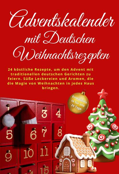 Weihnachten - für viele Menschen ist es die magischste Zeit des Jahres. Es ist die Zeit der Lichter, der Düfte und der Wärme, die uns umgibt, wenn wir mit unseren Liebsten zusammenkommen, um zu feiern, zu lachen und Erinnerungen zu schaffen. Im Mittelpunkt dieser festlichen Atmosphäre stehen Traditionen, die von Generation zu Generation weitergegeben werden. Eine dieser Traditionen, die nicht nur in Deutschland, sondern weltweit an Bedeutung gewonnen hat, ist der Adventskalender. Dieses Buch nimmt Sie mit auf eine Reise durch die vielfältige und köstliche Welt der deutschen Weihnachtsrezepte, die in einem kulinarischen Adventskalender präsentiert werden. Jeden Tag bis zum Heiligen Abend erwartet Sie ein neues Rezept - von traditionellen Klassikern wie Lebkuchen und Christstollen bis hin zu regionalen Spezialitäten wie Heidesand und Kletzenbrot. Dabei geht es nicht nur um das Backen und Kochen, sondern auch um das Bewahren von Geschichten, die hinter diesen Rezepten stehen, und um das Gefühl der Verbundenheit, das diese Gerichte in uns wecken. Die Adventszeit ist mehr als nur eine Vorbereitung auf Weihnachten - sie ist eine Zeit der Besinnung, des Zusammenhalts und der Freude. Mit jedem Rezept, das Sie nachbacken oder nachkochen, bringen Sie nicht nur den Duft von Weihnachten in Ihr Zuhause, sondern auch die jahrhundertealten Bräuche, die uns an die Wurzeln unserer Kultur erinnern. Egal, ob Sie die Rezepte alleine ausprobieren oder mit der Familie, ich lade Sie ein, jeden Tag als kleinen Moment der Freude zu genießen. In einer Welt, die immer schneller wird, bietet dieses Buch Ihnen die Möglichkeit, innezuhalten und die kleinen, einfachen Freuden zu schätzen - das gemeinsame Backen, das Lachen am Küchentisch, das Leuchten in den Augen Ihrer Lieben, wenn Sie die ersten warmen Kekse aus dem Ofen holen. Es ist diese Magie, die uns durch die Adventszeit trägt und die wir in diesen Rezepten wiederfinden können. Ich hoffe, dass dieses Buch Ihnen nicht nur als Inspiration dient, sondern auch als Begleiter durch die festliche Zeit - ein Adventskalender, der Tag für Tag Genuss, Wärme und Vorfreude schenkt. Frohe Adventszeit und viel Spaß beim Entdecken und Genießen!