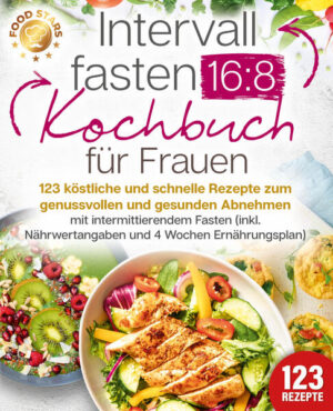 Intervallfasten für Frauen: 123 vielfältige, gesunde und unschlagbar leckere Rezepte, mit denen Sie dank effizienter Fastenstrategie dauerhaft Ihre Gesundheit verbessern und zum Wunschgewicht gelangen - Inkl. Nährwertangaben, Fastenanleitungen und 4 Wochen Ernährungsplan für die 16:8-Methode Haben Sie es schon mit zahlreichen Diäten versucht und sind immer wieder an Heißhunger, Jo-Jo-Effekt oder Alltagsuntauglichkeit gescheitert? Beim nächsten Versuch soll es nun nicht nur endlich klappen, sondern gleichzeitig auch noch gesund sein? Und auf genussvolle Schlemmerei wollen Sie dabei auch nicht verzichten? Dann präsentiert dieses Buch Ihnen die eierlegende Wollmilchsau unter den Diätmethoden: Köstliches, abwechslungsreiches Essen, bei dem Sie sich tüchtig satt essen dürfen und dank wissenschaftlich erarbeiteter Strategie trotzdem Gewicht verlieren! Denn tatsächlich kommt es nicht nur darauf an, was Sie essen, sondern auch, wann Sie essen, und diese Gewohnheiten können Sie im Handumdrehen optimieren! Fasten sorgt nicht nur dafür, dass die Pfunde purzeln, sondern bringt ganz nebenbei noch unschlagbare Gesundheitsvorteile für Leber, Diabetes, Zellerneuerung und einiges mehr. Grund genug, der kinderleichten Methode eine echte Chance zu geben und den Stoffwechsel in den Turbomodus zu schalten. Wie das mit unterschiedlichen Intervallen von Ess- und Pausenzeiten wie von selbst klappt, erläutert Ihnen kompakt und verständlich dieses Buch. Vor allem aber finden Sie hier eine Riesenauswahl an köstlichen Rezepten, die perfekt auf weibliche Fastenbedürfnisse zugeschnitten sind. Optimal versorgt mit Eiweiß können Sie die Schlemmerphasen ohne Verzicht und Hungergefühl so richtig genießen und Ihrem Körper gleichzeitig etwas Gutes tun. Von leckeren Frühstücksideen über Suppen, Salate und Snacks bis hin zu vielfältigen Hauptgerichten und Desserts kommen Fleischfans, Vegetarier und sogar Naschkatzen voll auf ihre Kosten, und aus eisernem Diätverzicht wird genussvolle Gesundheitskur. Morgendlicher Energiekick: Mit Himbeer-Bowl, Müsli mit Brombeer-Joghurt, Kürbis-Omelett oder Eier-Muffins starten Sie gesund und lecker in den Tag. Feine Suppen und Salate: Ob leichte Vorspeise oder aromatischer Seelenwärmer - bei spanischem Rohkostsalat, mediterranem Salat mit Hähnchen, thailändischer Linsensuppe oder Zucchini-Cremesuppe finden Sie für jeden Appetit den richtigen Leckerbissen. Mit Fleisch, Fisch oder vegetarisch: Herzhafte Köstlichkeiten wie Hähnchen-Pfifferling-Pfanne, gegrilltes Lammfilet, Honig-Lachs auf Spinat oder Blumenkohlrösti mit Spiegeleiern sorgen mit ordentlich Eiweiß dafür, dass Hungergefühle keine Chance haben. Kleine Genussmomente: Sündig-süße Schoko-Mandel-Brownies oder raffinierter Lavendel-Pudding machen sich perfekt zum Dessert und mit Protein-Riegeln oder Zucchinichips als Snacks überstehen Sie jedes Energietief. Dieses Buch zeigt Ihnen einen unkomplizierten und genussvollen Weg, die üblichen Diätfallen ganz einfach zu umgehen und den Traum von der Bikinifigur endlich Realität werden zu lassen. Mit dem sorgfältig erstellten „4-Wochen-Plan” gelingt Ihnen der Einstieg in Ihr neues Leben noch leichter und Sie können schon bald umfassendes Wohlgefühl genießen und Ihre Mitmenschen mit einer schlanken Linie beeindrucken. Sichern Sie sich jetzt dieses köstliche Fasten-Kochbuch und freuen Sie sich darauf, die unbeschwerte Leichtigkeit von Gesundheit und Traumfigur zu erleben!