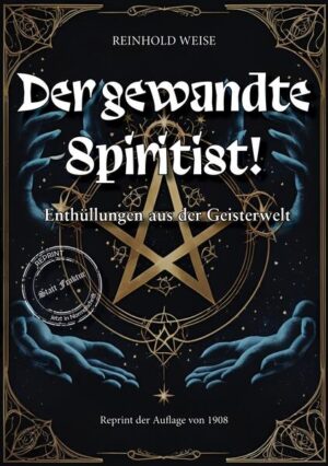 Dieses okkultistische Buch wurde im Jahr 1908 als Teil der Reihe „Die Bücher der Wunder und Geheimen Wissenschaften“ veröffentlicht. Es behandelt unter anderem folgende Themen: Wie richtet man spiritistische Zirkel ein?, Tischrücken, Psychographie, Was ist ein Medium?, Automatisches Schreiben, Zeichnen und Malen, Trance, Geistersehen, Erscheinungen von Gespenstern sowie Geisterfotografie. Ungekürzt, unzensiert, statt Fraktur in Normalschrift neu gesetzt. Jeder Band ist in sich abgeschlossen.