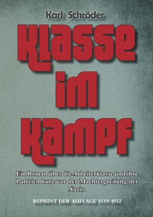 Dieser Kampfroman bietet einen tiefen Einblick in das Leben und den Kampf der Arbeiterklasse vor der Machtergreifung der Nazis. Er beleuchtet insbesondere den großen Metallarbeiterstreik von 1930 in Berlin sowie die internen Auseinandersetzungen innerhalb der Arbeiterparteien. Dabei wird die Macht der Obrigkeit deutlich spürbar, begleitet von authentischem Berliner Dialekt. Dieses Buch ist ein Muss für jeden, der sich über diese historische Periode informieren möchte. Der Autor Karl Schröder (1884-1950) engagierte sich aktiv im Widerstand und wurde später im KZ Börgermoor inhaftiert.