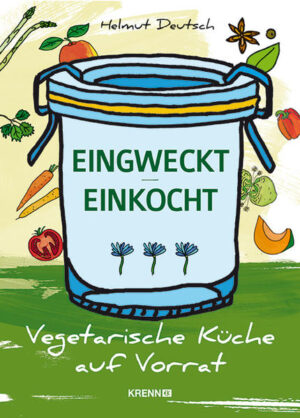 Ab ins Glas wie anno dazumals. Das Einwecken erlebt derzeit eine erstaunliche Renaissance. Nicht nur frisch geerntetes Obst und Gemüse oder gesammelte Pilze werden eingeweckt, sondern auch Suppen, Hauptgerichte und Mehlspeisen. In diesem Band widmet sich Helmut Deutsch ganz der vegetarischen Küche. Alle Speisen werden auf natürliche Weise, also ohne schädliche Zusätze, zubereitet und in wiederverwendbaren Gläsern konserviert. Ein schnelles Abendessen oder ein nettes Mitbringsel ist so immer zur Hand.