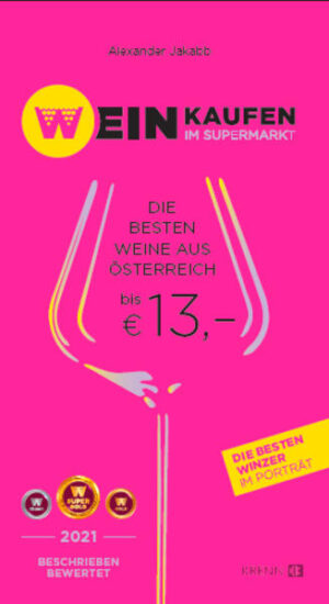 Was kauft man im Supermarkt? Die 600 besten österreichischen Weine bis € 13,— und Sekte bis € 25,— . Mit Beschreibungen, Bewertungen (Super-Gold, Gold, Silber) und Flaschenabbildungen, sowie Winzer Porträts. Ein praktisches Handbuch zum Einkauf von Wein und Sekt bis € 13,00 in österreichischen Supermärkten - alle gängigen Supermärkte (Adeg, Billa, Hofer, Lidl, Maximarkt, Merkur, MPreis, Norma, Penny Spar und Unimarkt). Die Weine werden beschrieben und bewertet und die besten Winzer werden porträtiert. Weiters liefert das Buch interessante Informationen zum Weinanbau in Österreich.