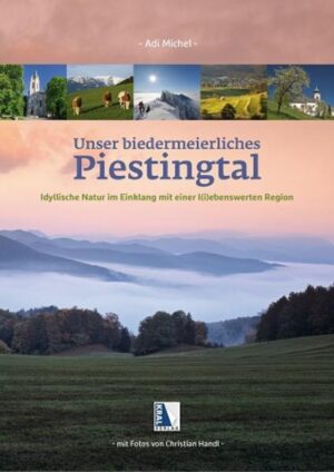 Das Piestingtal birgt überaus viele landschaftliche und kulturelle Reize, die Adi Michel, als Autor, und Christian Handl, als Fotograf, versuchten in Wort und Bild festzuhalten - einerseits als Bestandaufnahme, andererseits als Bewusstmachung für Einheimische und Besucher, wie anmutig, geschichts- und geschichtenträchtig diese Region von Rohr bis Piesting ist, die auch als "Biedermeiertal" beworben wird.