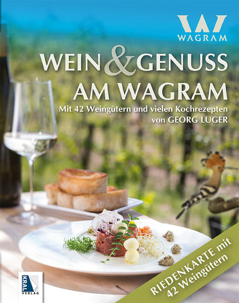 Den Wagram erleben. Abgehoben bodenständig. lautet das Motto. Wir präsentieren 40 Wagramer Spitzenwinzer und kulinarische Köstlichkeiten. Wer die Region Wagram erleben will, für den gibt es nichts Schöneres als selbst diesen Landstrich zu bereisen. Nicht nur die tollen, prämierten Weine unserer zahlreichen Weingüter locken, sondern auch die kulinarischen Köstlichkeiten. In der Gebietsvinothek Weritas bietet Georg Luger seit über fünf Jahren seine Wagram-Küche zu den Weinempfehlungen von Gerhard Hintermayer. Hier verrät Luger in über 40 Rezepten seine Geheimnisse.