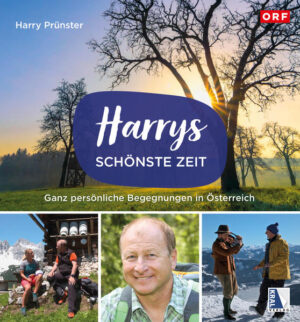 .) Das Buch zum beliebten Sonntag-Nachmittag-Format .) Bekannte und beeindruckende Menschen im Gespräch .) unverfälscht, natürlich echt Prünster! .) Regionen hautnah erleben: Menschen Traditionen Kultur Zeit und Heimat sind die zentralen Themen im neuen ORF-Format "Harrys schönste Zeit". Wir gehen mit Harry Prünster auf Reisen, erkunden besondere Regionen in Österreich und verschaffen uns dabei eine kurze Aus-Zeit. Wenn Harry Prünster eine Region wandernd, radelnd oder segelnd erkundet, lernen wir ganz besondere Menschen, ihre Traditionen und Inspirationen kennen. Wir folgen Geschichten, die uns bewegen, zum Lachen bringen und erleben eine große Wertschätzung der Natur. Dabei legt der beliebte Moderator bewusst wert auf Besonderes und Persönliches. Ob dies außergewöhnliche Karrieren, selten gewordene Berufe oder unbekannte Orte sind. Durch seinen ungezwungenen Umgang lernen wir Menschen ganz unverfälscht kennen. Ein Konzept, das zum Nachsinnen und Erinnern einlädt und das umrahmt von traumhaften Landschaftsaufnahmen selbst zu einer Auszeit wird.