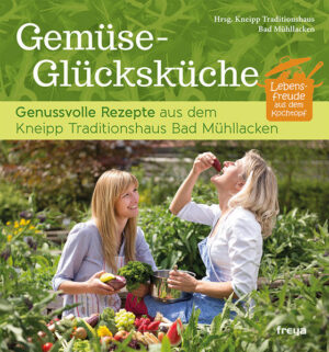 Genussvolle Rezepte aus dem Kneipp Traditionshaus Natürlichkeit und Einfachheit empfiehlt Pfarrer Kneipp für alle Lebensbereiche und ganz besonders in der Ernährung. Die Gerichte der Ernährungsexperten des Kneipp Traditionshauses Bad Mühllacken kombinieren alles, was im Garten, Wiese, Wald und Feld wächst und bringen alte Gemüsesorten und Obstraritäten auf den Teller. Mit den leichten, alltagstauglichen Gerichten liefert dieses vegetarische Rezeptbuch das Glücksmotto für jeden Monat des Jahres und viele Tipps für mehr Lebensfreude im Jahreskreis. In der Gemüse-Glücksküche finden Sie köstliche und heilsame Rezepte für Suppen und Salate, Hauptgerichte und herzhafte Snacks und natürlich raffinierte Desserts.