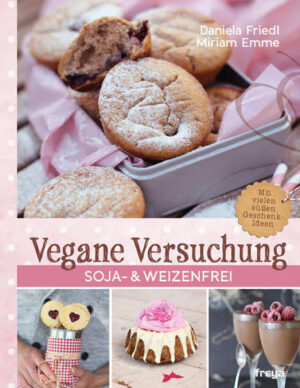 Frische Beeren, cremige Sahne und zartschmelzende Schokolade. Von herzhaften Donuts über knackige Müsliriegel bis hin zu himmlischen Festtagstorten - jedes Schleckermäulchen wird fündig. Die veganen Leckereien kommen ohne Soja und Weizen aus und lassen dennoch keine Wünsche offen. Für alle, die das süße Glück gerne auch teilen, gibt es kreative Verpackungsanleitungen zum Selbermachen.