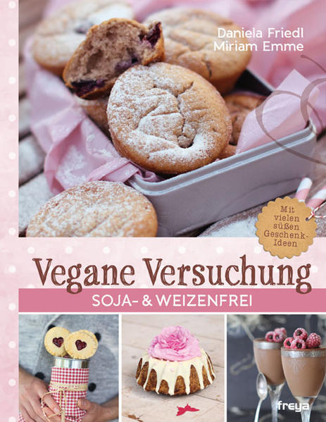 Frische Beeren, cremige Sahne und zartschmelzende Schokolade. Von herzhaften Donuts über knackige Müsliriegel bis hin zu himmlischen Festtagstorten - jedes Schleckermäulchen wird fündig. Die veganen Leckereien kommen ohne Soja und Weizen aus und lassen dennoch keine Wünsche offen. Für alle, die das süße Glück gerne auch teilen, gibt es kreative Verpackungsanleitungen zum Selbermachen.