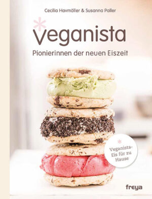 Veganista-Eis für zu Hause Cecilia und Susanna verraten ihre beliebtesten veganen Eis-Rezepte - von süß bis wild! Gutes Handwerk und leidenschaftliche Hingabe: Die Schwestern Cecilia und Susanna zeigen mit begeisterter Sachkenntnis, wie sich das Erfolgsrezept „Veganes Eis“ von der Idee bis zum ersten eigenen Shop entwickelte. Heute nehmen Menschen schon mal eine stundenlange Fahrt in Kauf, um Eis von Veganista zu ergattern. Das Eis der Superlative kann jetzt nachgemacht, die Geschichte der Eis-Schwestern nachgelesen werden. Eis, das auf der Zunge zergeht und himmlische Träume erweckt. Ehrliches Eis - fantasievolle Kreationen ohne künstliche Aromen und Geschmacksverstärker Mit Rezepten für Toppings, Cookies und Brownies Vorwort von Christoph Maria Herbst