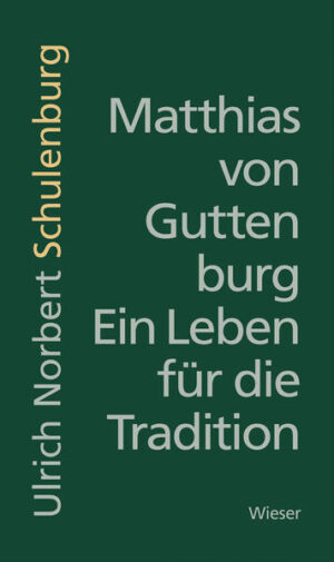 Zwischen Fiktion und Wirklichkeit siedelt Ulrich Schulenburg den Roman "Matthias von Guttenburg - Ein Leben für die Tradition" an. Im Mittelpunkt steht der aus altem Adelsgeschlecht stammende Matthias von Guttenburg - konservativ, kaisertreu, loyal. Matthias zeichnet sich durch seine selbstlosen Dienste bei Militär und Hof aus, ist unter seinesgleichen geachtet und immer zur Stelle, wenn es gilt, Vorgesetzten seine Dienste zur Verfügung zu stellen. Sein Privatleben verläuft weniger erfolgreich, seine intimen Wünsche bleiben ein Geheimnis. Stets in der Nähe der wichtigsten politischen Würdenträger von Österreichs Politik, hat Matthias von Guttenburg Zugang zu den allerwichtigsten Insiderinformationen, seine eigenen politischen Visionen kann er jedoch nur bedingt umsetzen. Autobiographisches und Erzählerisches ist eingebettet in die historischen Ereignisse und Umwälzungen, die das beginnende 20. Jahrhundert mit sich brachte - bis hin zur Auflösung Österreichs unter dem Einfluss des Nationalsozialismus.