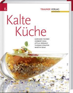 Die Kalte Küche hat immer Saison! Der Gast kennt und schätzt sie vom Gruß aus der Küche über das Kuvert bis zum kalten Vorspeisenteller und Buffet. Dieses Buch stellt daher eine solide Basis sowie viele kreative Anregungen für Köchinnen und Köche bereit, den anspruchsvollen Gast mit gehobener Kalter Küche überraschen zu können. Profis finden daher neben zahlreichen Rezepten und Anregungen für eigene Kreationen wertvolle Tipps von den versierten Autoren. Dabei geben sie einerseits ihre große Erfahrung in der Herstellung von Klassikern wie Pasteten, Galantinen und Parfaits etc. weiter, andererseits zeigen sie, wie vielfältig und reich an Möglichkeiten die neue Kalte Küche auf Basis dieser alten Tradition sein kann. Dabei werden wesentliche Zubereitungsschritte bildlich anschaulich dargestellt und praxistauglich beschrieben. Ein Highlight: Alle kalte Platten und viele Rezepte werden mit Mengenangaben für 10 Portionen zusammengestellt. Dadurch können Mengenlisten einfach nach Personenanzahl für Veranstaltungen hochgerechnet und kreative Zusammenstellungen unkompliziert kalkuliert werden. Ebenso werden zahlreiche Garniervorschläge gegeben und Anregungen, wie sich die Rezepte durch unterschiedliche Darreichungsformen kreativ und dem Anlass entsprechend in Szene setzen lassen.