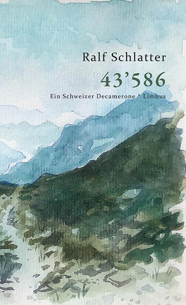 Einer schreibt, dass er träumt, er lande mit fünf anderen auf einer einsamen Insel und beginne eines Abends am Lagerfeuer, eine Geschichte zu erzählen, von elf Menschen, die einer Frau, die im Sterben liegt, eine Woche lang Geschichten erzählen. Geschichten vom Glück, von der Liebe, von wahrer oder falscher Freundschaft, vom wahren oder falschen Leben, vom wahren oder falschen Ich, von der Zeit und ruhig auch vom Tod. Und los geht der Reigen. Wie eine Bergwanderung über Pässe eröffnet Ralf Schlatter immer neue Horizonte und faltet seine Welt vor uns auf, eine Welt voll von wilder Fantasie, magischem Realismus, poetischer Bildsprache, tieferem Sinn und höherer Komik. 43’586 ist eine augenzwinkernde Hommage an Boccaccios Decamerone, entstanden notabene unter dem Eindruck der Pest-Pandemie. Und wie bei Boccaccio wird auch hier in erster Linie das Leben gefeiert. Und immer unter der Oberfläche hervorschimmernd: die lebenserhaltende Notwendigkeit des Erzählens an sich - und das Spiel damit. Bis dem Erzähler buchstäblich die Wörter ausgehen.