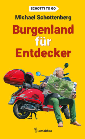 100 Jahre Burgenland – Grund genug für Reisephilosoph Michael Schottenberg, Österreichs jüngstem Bundesland einen Besuch abzustatten. Mit seiner roten Vespa braust er von Kittsee bis zum Csaterberg, von Stinatz bis Andau, macht halt auf Burgen und Kulturbühnen, in Stadtschlaining wie in Bildein. Die »junge Dame aus den Golden Twenties« ist der Mittelpunkt der Welt, ist doch das Schicksal von Österreichern, Kroaten, Ungarn und Roma eng mit ihr verknüpft. Der ethnischen Vielfalt und einzigartigen Kultur der Region begegnet »Schotti« in Gesprächen mit außergewöhnlichen Menschen: dem »Gschalerma(n)dlbauer« in Heiligenbrunn, einem Töpfermeister aus Stoob, dem Grabinschriftenjäger von Eisenstadt oder dem, der mit den Düften tanzt, in Frauenkirchen. Entstanden ist ein humorvolles, geistreiches Buch für Entdecker – und ein Geburtstagsgeschenk der besonderen Art für ein besonderes Land.