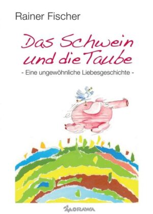 Rainer Fischer, geboren in Braunschweig, lebt seit einigen Jahren auf der kanarischen Insel La Palma. Er arbeitet als freischaffender Grafiker, Illustrator, Objektemacher, Text- und Buchautor und hatte bislang zahlreiche Ausstellungen in Deutschland, Holland und auf La Palma. Seine Texte, Bilder und Objekte sind voller Lebensfreude, manchmal aber auch mahnend, dass ein glückliches Leben ohne Frieden untereinander nicht möglich ist. Es spielt keine Rolle, ob ein Lebewesen Flügel, zwei, vier, oder mehr Beine, oder gar eine unterschiedliche Fell- oder Hautfarbe hat. Aber, dass ein Schwein fliegen kann und sich in eine Taube verliebt, dass beide ein Paar werden und gemeinsam um die Welt fliegen, das geht gar nicht, das gibt es nicht. „Doch, das gibt es“, sagt Rainer Fischer. „Ich weiß nicht mehr, wann genau ich den beiden zum ersten Mal begegnete und sie mir von ihrem Glück erzählten. Nun treffen wir uns häufiger und sie berichten mir aus ihrem Leben als ungleiches, aber glückliches Paar.“ So entstand diese ungewöhnliche Liebesgeschichte: Können Tauben Frieden machen - können Schweine herzhaft lachen? Können Schweine fliegen - Tauben Schweine lieben?