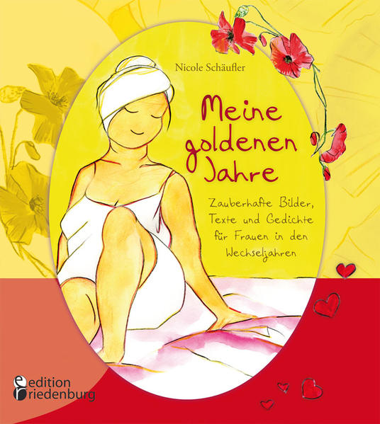 Irgendwann wirst du reifer: Herzlichen Glückwunsch, du bist im goldenen Zeitalter angekommen! Die Wechseljahre sind dazu da, innezuhalten und deinen Körper und Geist in einem neuen Rhythmus zu erspüren. Hormone, Vorlieben, Geschmäcker, Launen, Leidenschaft, Freunde, Bekannte, Herzklopfen - freue dich auf eine zauberhaft bebilderte Reise durch deine Gegenwart und Zukunft als einzigartige Frau mit echter Lebenserfahrung ... Ein wunderschönes Geschenkbuch für dich selbst oder die beste Freundin. Mit 24 unverwechselbaren Gemälden von Bestseller-Autorin Nicole Schäufler („Schwanger im Advent“, „Vom Mädchen zur Frau“). Verlag edition riedenburg, Salzburg * editionriedenburg.at * Nicole Schäufler, geboren 1975 und zweifache Mutter, hat viele Jahre als Journalistin, Marketing-Managerin und Künstlerin gearbeitet. In ihren Buch-Illustrationen beschäftigt sie sich vor allem mit weiblichen Erlebniswelten. Die jüngste Veröffentlichung „Meine goldenen Jahre“ (2021) nimmt das Thema Wechseljahre auf. Das Buch ist allen Frauen gewidmet, die sich am Beginn der zweiten Lebenshälfte befinden und begleitet sie durch diese goldene Zeit. In poetischen Bildern geht es um Hormone, Vorlieben, Geschmäcker, Launen, Leidenschaften, Freunde, Herzklopfen - eben all jene Fragen und Antworten, die sich im Alter zwischen 40 und 50 Jahren stellen. Das Buch erzählt vom weiblichen Körper und seinem Rhythmus in dieser Lebensphase. Viele Lieder, Rezepte und Gedichte - allesamt von Frauen oder Frauen gewidmet - zeigen außerdem, dass gerade diese "wechselhaften" Jahre eine besonders gute Zeit für jede Frau sein können. *** Weitere erfolgreiche Titel von Nicole Schäufler sind unter anderem: „Schwanger im Advent“ „Mama im Advent“ „Vom Mädchen zur Frau“ „Vom Jungen zum Mann“