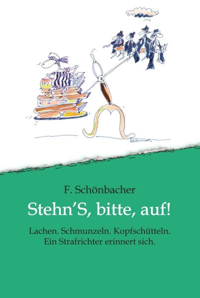 In den von seinem Kollegen Raimund Frei treffend bebilderten Geschichten erinnert sich der pensionierte steirische Strafrichter Ferdinand Schönbacher an von ihm verhandelte Straffälle, die ihn noch heute (meist kopfschüttelnd) zum Schmunzeln, ja zum Lachen bringen. Momentaufnahmen. Von der Erhöhung des ÖBB-Defizits um 0,29 Euro über einen problematischen Reifenwechsel, die Weltreise einer (oder mehrerer) „Hochgebirgswatschen“, einen vermeintlichen Liebhaber, eine nicht so blonde Blondine, die Unzufriedenheit über den erheirateten Familiennamen, einen Sonnenkönig, die Bedeutungslosigkeit von Glückszahlen... bis zu einem fußballerischen Nudelgericht. Momentaufnahmen, die den mitunter grauen Alltag kurzfristig erhellen und das vorliegende Buch lesenswert machen.