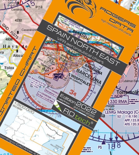 Rogers Data VFR Luftfahrtkarten – ICAO Karten verfügen über eine sehr detaillierte Darstellung der jeweiligen Lufträume. Des weiteren verwenden wir als Kartengrundlage eine hochwertige topografische Karte mit Schummerung und Relief. Dadurch entsteht ein dynamischer 3D- Eindruck. Zudem verfügen Rogers Data VFR Luftfahrtkarten – ICAO Karten über UL- und Segelfluggelände, Fallschirmsprunggelände, Hänge- und Paragleitgebiete. Flugplätze, Meldepunkte, Gefahren und Flugbeschränkungsgebiete, Grenzüberflugspunkte (Border Crossing Points, Significant Points), Luftsportgebiete und Naturschutzgebiete mit fliegerischer Einschränkung sind ebenfalls eingezeichnet. Darüber hinaus basieren Rogers Data VFR Luftfahrtkarten – ICAO Karten auf den neuesten Luftfahrtinformationen aus AIP (Aeronautical Information Publication, Luftfahrthandbuch) und deren Supplements der CAA (Civil Aviation Authority). Und entsprechen außerdem den einschlägigen Bestimmungen des ICAO Annex 4 – Aeronautical Charts (Luftfahrtkarten) sowie den relevanten EU-Verordnungen. Besonderheiten für diese Region: TRAs temporäre zivile Luftraumreservierung ATZs Flugplatzverkehrszonen Windräder und Windkraftwerke Markante Punkte (Grenzüberflugspunkte)