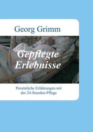 2011 erlitt der Autor einen Schlaganfall, der ihn plötzlich zu einem Pflegefall werden ließ. Im Lauf der folgenden Jahre sammelte er unterschiedlichste Erfahrungen mit slowakischen 24-Stunden-Pflegekräften und deren Vermittlungsagenturen. Im vorliegenden Buch gibt Georg Grimm seine Erfahrungen und Eindrücke in unterhaltsamer Weise wieder.