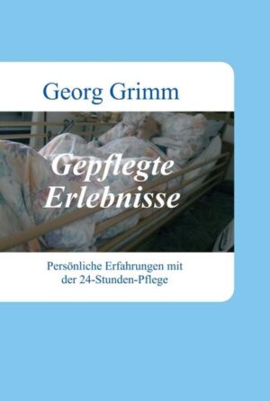 2011 erlitt der Autor einen Schlaganfall, der ihn plötzlich zu einem Pflegefall werden ließ. Im Lauf der folgenden Jahre sammelte er unterschiedlichste Erfahrungen mit slowakischen 24-Stunden-Pflegekräften und deren Vermittlungsagenturen. Im vorliegenden Buch gibt Georg Grimm seine Erfahrungen und Eindrücke in unterhaltsamer Weise wieder.