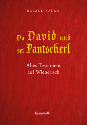 Wia da Scheff in Adam gmåcht håt und da Kain sein Bruada darschlågt. Wia s in Babylon an Duam baut håbm. Wia da Jakob hackln muass, damid a die Rahel kriagt, und wia si die Israelitn iba d Heisa ghaut håbm. Auszüge des Alten Testaments auf Wienerisch. Lassen Sie es sich auf der Zunge zergehen! Welch bedauerliche Lücke, dass es, Wolfgang Teuschl sei Dank, zwar Texte aus dem Neuen Testament auf Wienerisch gibt, aber nichts aus dem Alten Testament, der sogenannten Hebräischen Bibel . Dort finden sich jene Geschichten, die untrennbar zu unserem Kontinent gehören und denen man daher auch auf Schritt und Tritt begegnet: Adam und Eva, Samson und Delila, Jona und der Walfisch. Man begegnet ihnen in Rom (Michelangelos Moses in San Pietro in Vincoli) und in Wien (Bruegels Turmbau zu Babel im Kunsthistorischen Museum), in Filmen ( Der Prinz von Ägypten , der sog. Exodus) und in der Musik (die Titelgeschichte um David in Leonard Cohens Hallelujah ). Und in einer Zeit, in der Dialekte generell von der TV-Einheitssprache bedroht sind, steigt gleichzeitig, wie auch die verschiedenen Asterix-Versionen belegen, das Interesse am Dialekt. Kein Wunder, hat er doch viel mehr Nuancen als die Hochsprache und verfügt über eine Intensität und Authentizität, die jener abgehen. Auf den Dialekt der zweitgrößten deutschsprachigen Stadt trifft all dies in besonderer Weise zu, mit allen Schattierungen vom Spruch eines Püchers bis zum Deutsch der Hofratswitwe. Der Satz Aarons aus 2. Mose 32,22: Mein Herr lasse seinen Zorn nicht entbrennen. Du weißt, dass dies Volk böse ist. klingt dann so: Scheff, låss nåch mid n Gizi. Du waaßt, dåss de Leit Gfrasta san. Ein Buch zum Schmunzeln und laut Lesen.