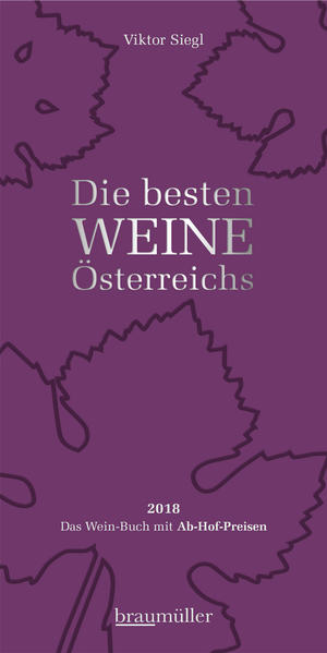 Österreichische Weine gehören zu den besten der Welt. Das unverzichtbare Brevier des Weinexperten Viktor Siegl präsentiert auch heuer die herausragendsten national und international ausgezeichneten Weine - mit aktuellen Ab-Hof-Preisen und Adressen der Winzer. Viktor Siegl - ausgewiesener und anerkannter Weinexperte - stellt Die besten Weine Österreichs vor. Neben persönlichen Bewertungen aufgrund eigener Erfahrungen werden die Ergebnisse der wichtigsten nationalen und internationalen Leistungswettbewerbe ausgewertet und jene Weine vorgestellt, die ein ausgezeichnetes Preis-Leistungs-Verhältnis bieten. Außerdem sind in dem Buch die aktuellen Ab-Hof-Preise aller genannten Weine angeführt. Dieses wichtige Kompendium für jeden Weinkenner und Weintrinker beinhaltet auch eine Beschreibung von Prototypen, also eine Sortenbeschreibung gängiger Weinsorten hinsichtlich Farbe, Bukett, Geschmack. Zudem ist eine persönliche Einschätzung der letzten Weinjahrgänge zu finden. Ein handlicher Weinführer und ein Muss für alle Weinliebhaber!