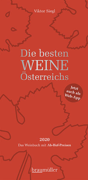 Österreichische Weine gehören zu den besten der Welt. Das unverzichtbare Brevier des Weinexperten Viktor Siegl präsentiert auch heuer die herausragendsten national und international ausgezeichneten Weine mit aktuellen Ab-Hof-Preisen und Adressen der Winzer. Viktor Siegl ausgewiesener und anerkannter Weinexperte stellt Die besten Weine Österreichs vor. Neben persönlichen Bewertungen aufgrund eigener Erfahrungen werden die Ergebnisse der wichtigsten nationalen und internationalen Leistungswett bewerbe ausgewertet und jene Weine vorgestellt, die ein ausgezeichnetes Preis-Leistungs-Verhältnis bieten. Außerdem sind in dem Buch die aktuellen Ab-Hof-Preise aller genannten Weine angeführt. Dieses wichtige Kompendium für jeden Weinkenner und Wein trinker beinhaltet auch eine Beschreibung von Prototypen, also eine Sortenbeschreibung gängiger Weinsorten hinsichtlich Farbe, Bukett, Geschmack. Zudem ist eine persönliche Einschätzung der letzten Weinjahrgänge zu finden. Ein handlicher Weinführer und ein Muss für alle Weinliebhaber!