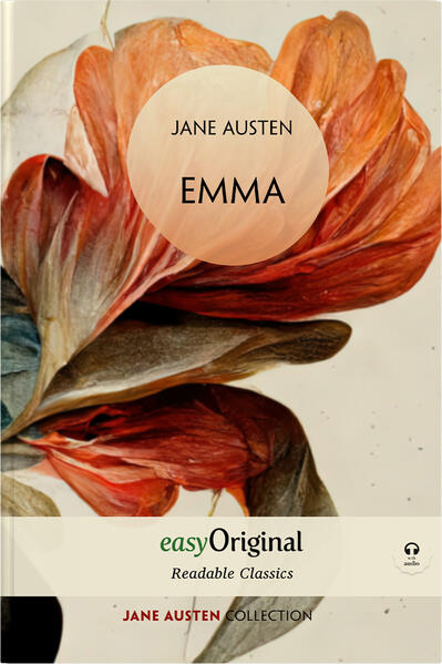 EasyOriginal Readable Classics Edition with Audio-Download Link A series of unabridged books from world literature with improved readability, easy to read font and comfortable font size. Excellent readability ensures comfortable reading and maximum concentration on the book content. High-quality printing and premium white paper. Focus on content and get the most out of your reading experience. Unabridged original text. • Minimal strain on your eyes • You can read longer without tiring your eyes • Easier reading at dusk or when your eyes are tired • You can concentrate as much as possible on the content of the work • You will have more fun reading your favourite books Minimal concentration on the text structure - maximum concentration on the content Emma is a novel about youthful hubris and romantic misunderstandings, written by Jane Austen. It is set in the fictional country village of Highbury and the surrounding estates of Hartfield, Randalls and Donwell Abbey, and involves the relationships among people from a small number of families.