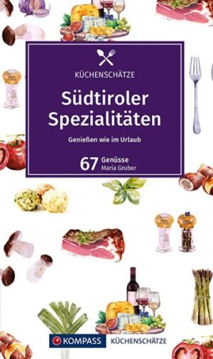 Gleich einer kulinarischen Reise führen die handlichen Kochbücher der Serie KOMPASS Küchenschätze durch die verschiedenen Länder und Regionen. Die Rezepte sind einfach beschrieben und mit brillanten Farbfotos bebildert. Anschließend werden küchen- und kochtechnische Begriffe erklärt und mit einem kleinen Küchenlexikon ergänzt, das als Sprachführer durch die landestypische Küche führt.