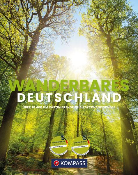 EXKLUSIV UND ÜBERARBEITET – DAS NEUE STANDARDWERK DER ZERTIFIZIERTEN QUALITÄTSWEGE. Auf den heute bundesweit 326 Qualitätswegen „Wanderbares Deutschland“ ist beste Qualität beim Wandern garantiert. Genau das transportiert auch der neue Bildband von KOMPASS und dem DWV. Wer auf den Qualitätswegen unterwegs ist, genießt abwechslungsreiche Landschaften, verlässliche Markierungen und naturbelassenen Untergrund. Ebenso wie auf den Wegen fühlen sich Wanderer bei den rund 1.500 Qualitätsgastgebern „Wanderbares Deutschland“ wohl. Hier gibt es kompetente Beratung, einen Hol- und Bringservice sowie die Möglichkeit, nasses Gewand zu trocknen. Das Zertifikat Qualitätsregion „Wanderbares Deutschland“ hebt die ausgezeichneten Gebiete in die Königsklasse aller Wanderregionen. Service, ÖPNV, Unterkünfte oder Wege: Hier stimmt alles! Wanderbildband Wanderbares Deutschland Mehr als 16.400 km Wandern auf zertifizierten Qualitätswegen in Deutschland. + Große Deutschlandkarte zum Herausnehmen + GPX-Tracks zum Download + Ausführliche Beschreibungen + Karte/Höhenprofile + Unser Partner: Der Deutsche Wanderverband mit 600.000 Mitgliedern