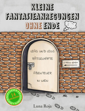 LESEN, SCHREIBEN, ZEICHNEN. Spannende, interaktive Kurzgeschichten ohne Ende. Entdecke gemeinsam mit den Abenteurern Lea und Leo die Hauptstadt Österreichs. Vierzehn aufregende Geschichten (und eine Abschlussaufgabe) warten auf dich. Um die Rätsel und Herausforderungen lösen zu können, brauchen die zwei Detektive DEINE Hilfe! Die Geschichten dienen zur Anregung deiner Fantasie und Kreativität, denn das Ende jedes Abenteuers kannst du selbst gestalten. Werde Teil des Geschehens und lass die Erlebnisse zu deinen eigenen werden, es gibt kein Richtig oder Falsch. Am Ende jeder Fantasieanregung besteht die Möglichkeit, selbst zu einer Schriftstellerin oder einem Schriftsteller zu werden, denn auf den linierten Seiten kannst du dein ganz persönliches Ende niederschreiben. Anschließend wirst du dazu aufgefordert, ein Bild des Abenteuers in einen Rahmen zu zeichnen. Es geht los, Lea und Leo warten schon auf dich!