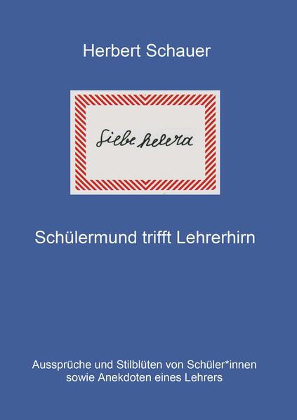 Lehrer: „Du hast in deinem Text `nervenfrei´geschrieben, was meinst du damit?“ Phillip: „Wenn jemand Kinder hat und die sind endlich in der Schule und du liegst entspannt auf dem Sofa, dann ist man nervenfrei.“ Dieses Buch enthält wahre und unverfälschte Aussagen von Kindern sowie humorvolle und unglaubliche Erlebnisse eines Lehrers. Ein verbaler Leckerbissen, der Schmunzeln und schallendes Lachen garantiert.