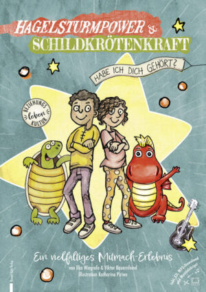 Lia und Ben sind wirklich sehr verschieden. Während Lia immer wieder sehr laut und aufbrausend reagiert, zieht sich Ben eher zurück und spricht wenig. Das führt mitunter zu Schwierigkeiten - genau wie beim kleinen Drachen Hagelsturm und der Schildkröte Erni. Diese beiden sympathischen Hauptdarsteller haben einen festen Platz in uns und agieren immer wieder ohne unser Zutun. Was steckt da bloß dahinter? Es sind unsere Schutzmuster aus dem Stammhirn, die spätestens in Stresssituationen aktiv werden. Mit Humor und Feinsinn beleuchten die psychosoziale Beraterin Ilka Wiegrefe und der Kinderliedermacher Viktor Bauernfeind diese Schutzmuster. Sie haben auf Basis der Arbeit von Harville Hendrix und Helen LaKelly Hunt eine vielfältige Mitmach- Geschichte gestaltet, die zeigt, was Lia, Ben, Hagelsturm und Erni alles ausprobieren und wie sie eine bereichernde Verbindung zueinander finden. Kinder genießen es, sich im kleinen Drachen Hagelsturm oder der Schildkröte Erni wiederzuerkennen. Sie bekommen dadurch Sicherheit und können sich und andere besser verstehen. Ihre Persönlichkeit sowie ein verständnisvoller Umgang miteinander werden nachhaltig unterstützt und gestärkt. Erwachsene führt dieses Buch auf leichte und doch sehr berührende Art und Weise zu einem tieferen Verständnis für das Verhalten von Kindern. Negative Gedanken, die sich manchmal beginnen einzunisten, verschwinden und ein wertschätzendes Miteinander kann sich entwickeln. Potenzialentfaltung - sowohl bei uns Erwachsenen wie auch bei den Kindern - inklusive. Ein vielfältiges und lebendig illustriertes Mitmach- Erlebnis für 5bis 10- Jährige und ihre erwachsenen Begleitpersonen - Reimen, Malen, Nachdenken, Fühlen, Verstehen, Wertschätzen, Wachsen und Theaterspielen! Dieses berührende Vergnügen ermöglicht einen Wachstumsschritt hin zu einem liebevolleren Miteinander in Familie, Freundeskreis und Schule. Weil Hagelstürme eben Power haben und Schildkröten Kraft :) Inkl. Lieder- CD, MP3- Download, Musicalskript, allen Liedtexten und Akkorden für die Begleitung auf der Gitarre