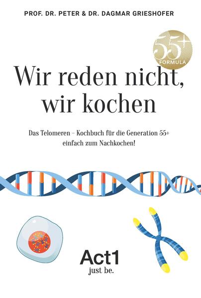 Was sind Telomere? Telomere sind Schutzkappen unserer Chromosomen. Ihre Länge korreliert mit dem biologischen Alter. Ungesunder Lebensstil und hohe Stressbelastung führen zu einer Verkürzung unserer Telomere. Unser Kochbuch enthält nun viele gesunde Zutaten, von denen man weiß, dass Sie die Telomere lang halten und schützen, damit wir länger jung und gesund bleiben. Das chronologische Alter soll nur ein Zahl sein. Wir möchten mit unserem Kochbuch die Leidenschaft für gesundes, nährstoffreiches und wohlschmeckendes Essen wecken. Mit Gerichten, die einfach nach zu kochen sind.