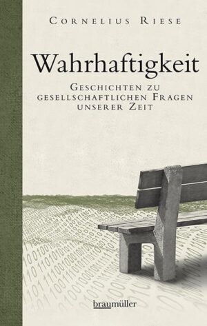 Welche großen Fragen prägen unsere Gesellschaft in der Zukunft? Welche Wirkung entfalten das Streben nach einer nachhaltigeren Lebensweise, die Dominanz digitaler Medien und Akteure oder eine immer heterogenere Medienlandschaft? Wie gehen wir mit diesen Herausforderungen um? Ein gefälschtes Testament, eine ungewöhnliche Entführung, eine desillusionierte Wissenschaftlerin, ein aufbegehrender Teenager, eine aus dem Ruder laufende Talkshow und eine generationsübergreifende Freundschaft sie alle finden Eingang in die Geschichten von Cornelius Riese. Dem Autor gelingt es durch seine Texte, die großen Fragen unserer Zeit aus einem neuen und kreativen Blickwinkel zu beleuchten.