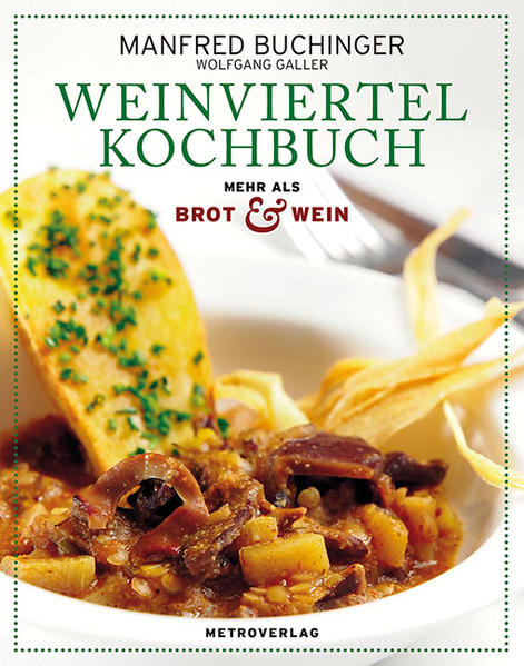 Am 23. April 2013 beginnt die Niederösterreichische Landesausstellung mit dem Motto 'Brot und Wein' - Anlass genug, den Klassiker der Weinviertler Küche neu aufzulegen. Spitzenkoch Manfred Buchinger hat die interessantesten und besten alten Rezepte ausgegraben und für heute adaptiert. Der Weinviertler Historiker Wolfgang Galler hat zum Essen und Trinken im Weinviertel der letzten Jahrhunderte recherchiert. Das Ergebnis sind kulinarische Raritäten und köstliche Rezepte in einem Buch, das mit seinen wunderschönen Fotos einem (historischen) Wochenendausflug zwischen zwei Buchdeckeln gleichkommt.