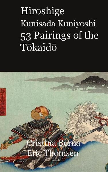 This series, Fifty-three Pairings of the Tokaido Road, Tokaido gojusan tsui, popularly called Pairs Tokaido or 53 Parallels for the Tokaido Road, was published in 1845-1846. It is a unique cooperation between three artists: Utagawa Hiroshige, Utagawa Kunisada and Utagawa Kuniyoshi and five publishers: Ibaya Kyubei, (Ibaya Senzaburo (Dansendo)) and Kojimaya Jubei, Enshuya Matabei, Ebiya Rinnosuke (Kaijudo) and Iseya Ichibei. The special feature of this Pairs Tokaido is the pairing of a print for each station with a legend, a wonderful, dramatic, historic or supranatural story. These stories are told partly by the print theme, partly by accompanying text in a cartouche. Sometimes there is a poem. It is a very enjoyable tour!