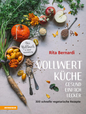 Dieses Buch der Vollwertexpertin und erfolgreichen Kochbuchautorin Rita Bernardi veranschaulicht, wie bunt Vollwertküche sein kann. Immer mehr Menschen achten auf eine bewusste und gesunde Ernährung, welche Voraussetzung für ein langes und gesundes Leben ist. Die seit Jahren etablierte vitalstoffreiche Vollwertkost ist ideal, um die gesamte Familie ausgewogen zu ernähren - ohne Zucker, Auszugsmehle und raffinierte Fette. Das neue Standardwerk zur Vollwertküche enthält alles Wissenswerte rund um die Ernährungsform, Tipps und Tricks, viele Anregungen und Empfehlungen für die Gesundheit sowie 300 köstliche, vegetarische Rezepte, die Vitalität und Gesundheit fördern. Alle Gerichte sind einfach und ohne großen Zeitaufwand nachkochbar und für jeden Tag geeignet.